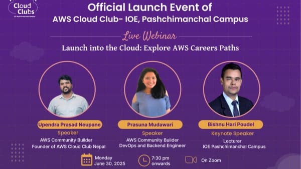 Official Launch Event Of AWS Cloud Club — IOE Pashchimanchal Campus